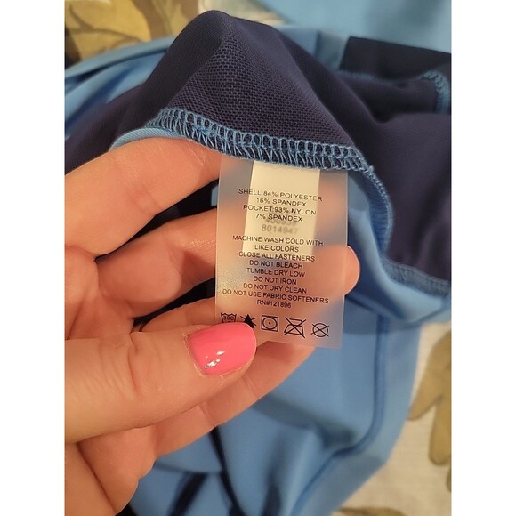 NWT Title Nine Sunbuster 1/4 Zip Long Sleeve Sun Shirt SPF Beach Vacation Blue M - Picture 7 of 8